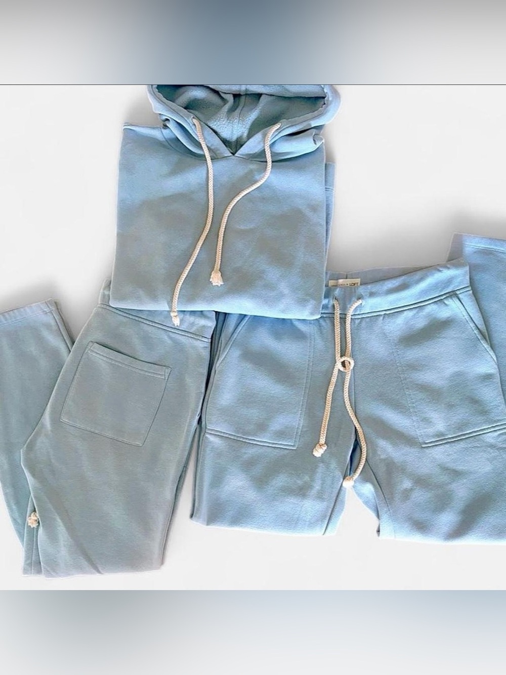 3-Piece Lou & Grey x LOFT Coord Set: 1 Hoodie + 2 Pairs of Cropped Sweatpants